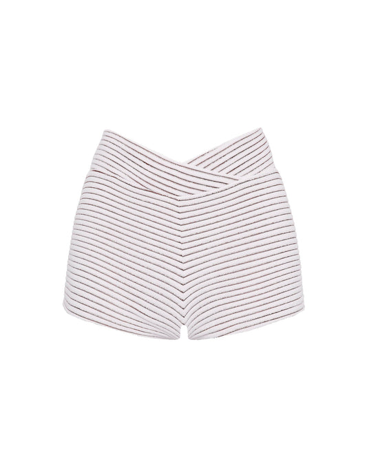 BOBBI - LUSAIL White Terry Towelling Short image 1