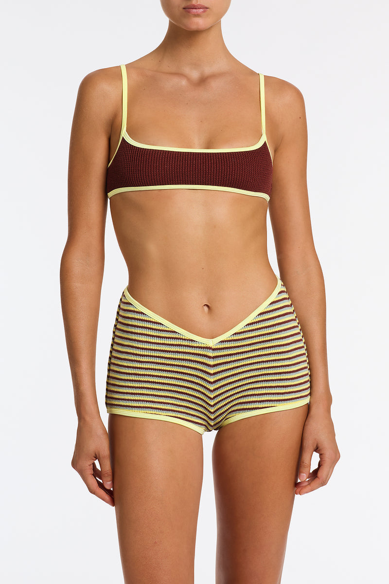 RICHI - BUTTER CROCHET STRIPE Short image 3