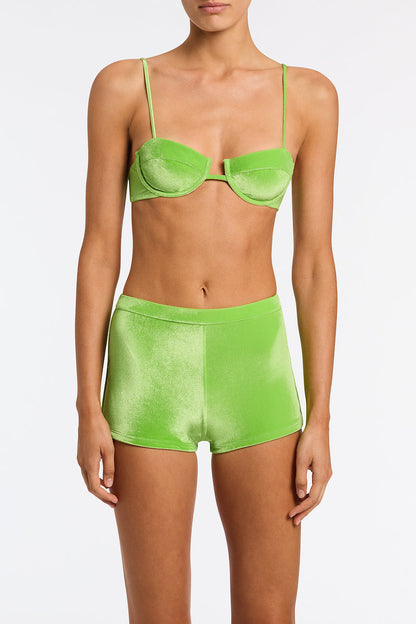 CELESTE - VYNE Green Velvet Short image 4